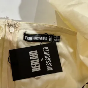 Kehlani x Missguided Off‎ White Cream Corset Detail Bardot Mini Dress Size 8 thumbnail 5
