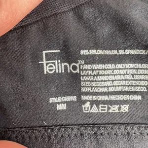 Felina Medium M Bra Seamless Side Smoothing Wireless Removable‎ Padding Black thumbnail 13