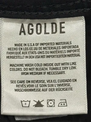 Agolde Roxanne Skinny Jeans 28 Black Minimalist Clean Girl Fall City Chic Scandi thumbnail 10