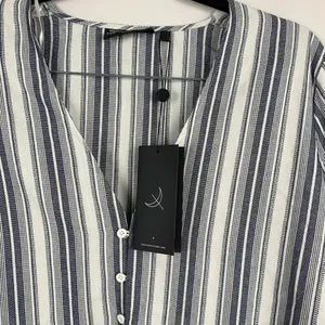 The Fifth Label Guide Stripe Top Tie Front‎ Blouse Blue White NWT S thumbnail 9
