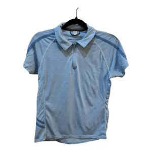 Smartwool short-sleeve 1/4-zip activewear or cycling top Blue Size Medium thumbnail 10