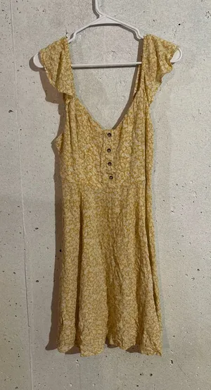 Billabong Floral Button Front Dress | Size: Medium thumbnail 1
