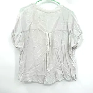 Mi Ami size small white‎ off white button up short sleeve blouse shirt top thumbnail 2