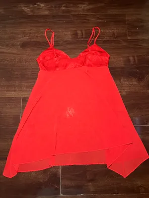 Vintage 90s Victoria’s Secret Red Slip Dress Size XS thumbnail 2