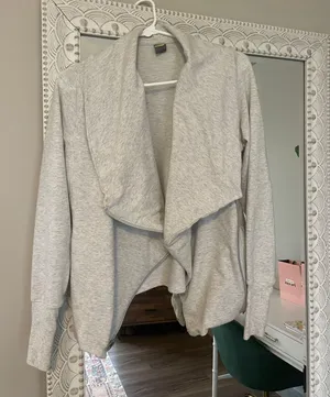 Old Navy Active Zippered Gray Jacket thumbnail 1