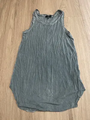 PAIGE Slate blue Relaxed Ribbed Tank thumbnail 1