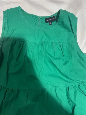 Who What Wear Emerald Green Tiered Maxi Skirt thumbnail 2