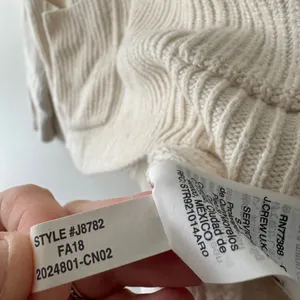 Madewell Bright‎ Ivory Knit Patch Pocket Pullover Sweater J8782 thumbnail 7