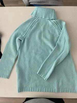 Talbots Turtleneck Sweater Knit Blue thumbnail 1