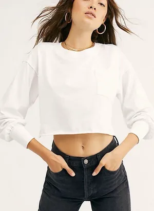 Free People We The Free Austin Tee in White thumbnail 1