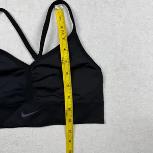 Nike Indy Seamless Sports Bra Women’s Medium Black Dri-FIT Strappy Light Support thumbnail 6
