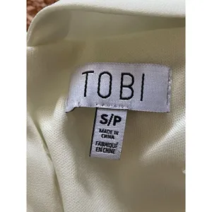 TOBI Ivory Sleeveless lined Maxi Sexy Women’s Dress Size Small thumbnail 10