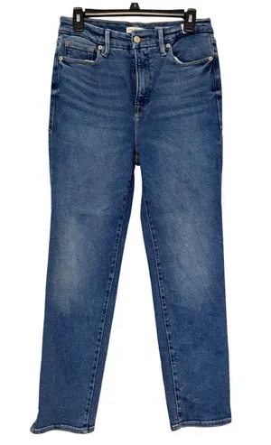 Good American Good Classic Slim Straight Leg Jeans Medium Wash Size 8 thumbnail 1