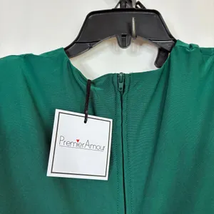 Premier Amour Emerald Green Sleeveless Full Length Dress NWT Womens 2 **FLAW thumbnail 9