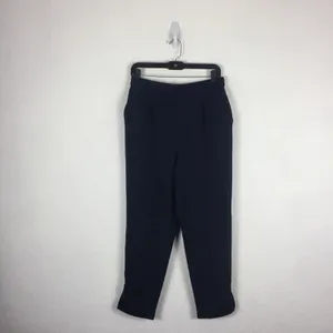 Anthropologie Marin Navy Copley Tapered Pull On Trouser Pants Size Small Preppy thumbnail 4