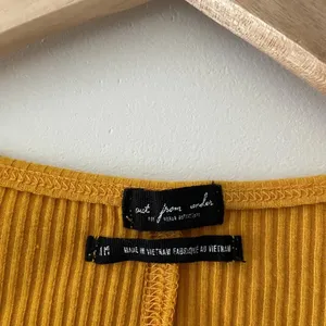 Urban Outfitters Out From Under‎ Mustard Teresa Tie-Front Ribbed Bodysuit thumbnail 8