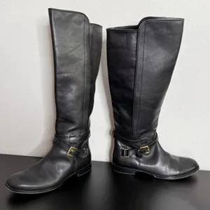 Vintage COACH Monique Equestrian Riding Boots Black Leather Calf Length Size 7 B thumbnail 10