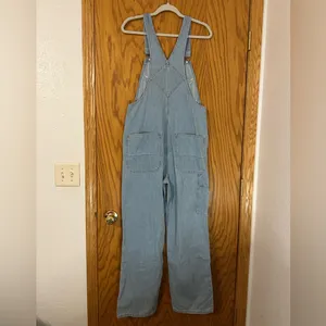 Outerknown Light Blue Denim Overalls for Women - NWT - Size M cotton thumbnail 4