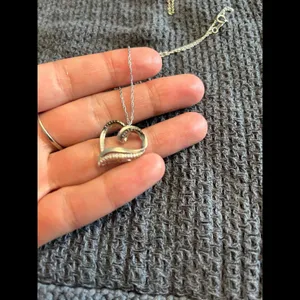 Heart 925 Sterling Silver necklace plus pendant beautiful thumbnail 2
