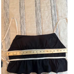 Princess Polly Black Organic Cotton Peplum Cami Top with Cream Trim US 6 thumbnail 4