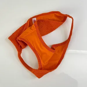 Solid & Striped The Morgan‎ Bikini Bottom in Pumpkin thumbnail 5