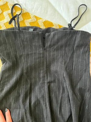 Forever 21 Black Pin Striped Mini Dress thumbnail 7