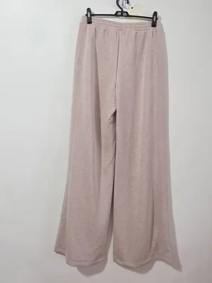 Victoria's Secret VSX Featherweight Knit Wide-Leg Pant -Taupe - Size M -27197374 thumbnail 5