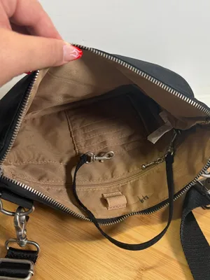 Baggallini Black Rio Crossbody Purse Bag Nylon Zipper Closure Travel Lightweight thumbnail 6