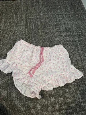 Love Shack Fancy Pottery Barn Pajama Set Floral Pink White Tie Front Pants thumbnail 6