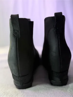 Sorel Black Chelsea Wedge Ankle Booties thumbnail 6