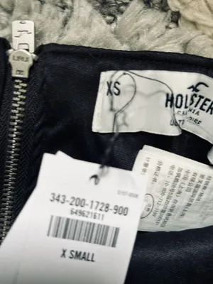Hollister Black Leather Mini Skirt thumbnail 5