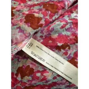 FP One Free People Pink Floral Ruffle Tiered Camisole‎ Smocked Back Top Medium thumbnail 5