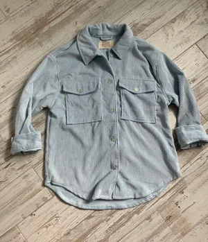 Ashley by 26 International Blue Button Up Top thumbnail 1