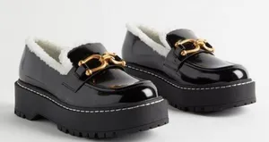 Torrid Women Shearling‎ Trim Loafer Black (size 8) thumbnail 1