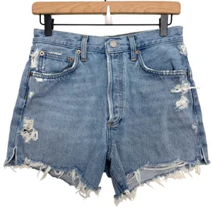 AGOLDE Dee Vintage High Rise Shorts Medium Wash Distressed Size 27 100% Cotton thumbnail 2