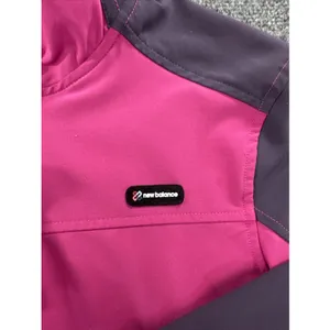 New Balance Womens S Pink Purple Softshell Full Zip Athletic Jacket WALJ6101 thumbnail 3