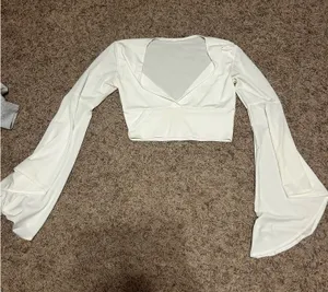 SHEIN crossover flare top thumbnail 1