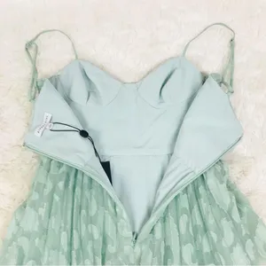GIANNI BINI Sage Green Tiered Corset Midi Dress Cocktail Party Formal Size 2 New thumbnail 9