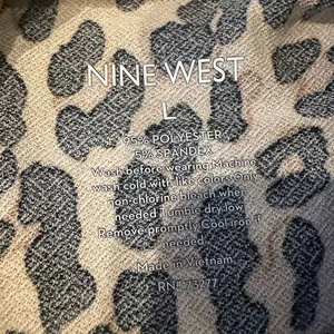 Ninewest Size Large Leopard Print Mock Neck Tank Top New NWT SZ L thumbnail 7