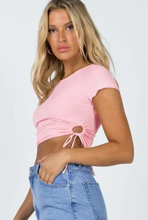 Princess Polly Addison Top Pink thumbnail 3