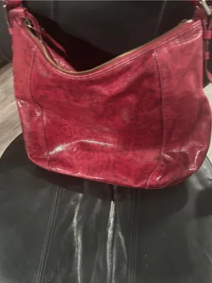 Red faux Leather Shoulder Bag - Cole Haan thumbnail 7