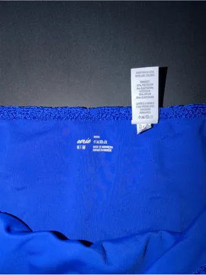 Aerie Royal Blue Crochet Bikini Size Medium thumbnail 3