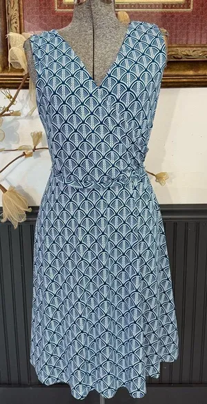 41 Hawthorn Lorene Faux Wrap Knit Dress in Teal Green ~ Size Medium 💚🍄 thumbnail 1