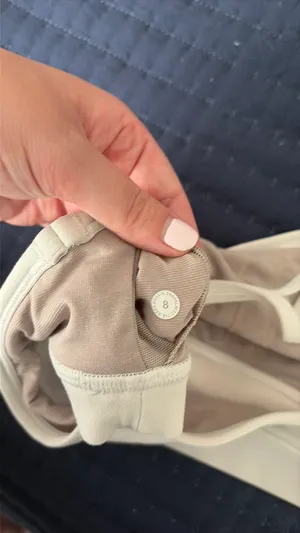 White Lululemon Flow Y Sports Bra thumbnail 3