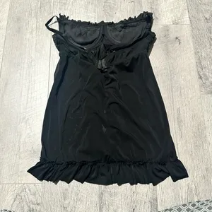 Dreamgirl Women's Lace Ruffle Sheer Lingerie Ribbon Detailed Strap large chiffon thumbnail 4
