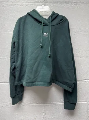 Adidas Cropped Green Hoodie thumbnail 1