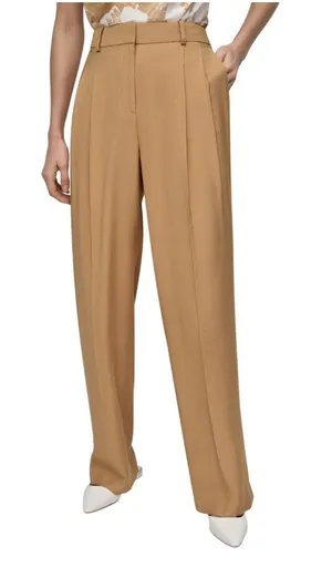 NWT DKNY High-Rise Side Pocket Sueded Canvas Pants UE5P8047 Whiskey Brown 8 thumbnail 1