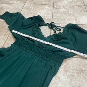 BALTICBORN pippA Women Emerald‎ Green Tiered Ruffle Maxi Dress Long Sleeve LAre thumbnail 8