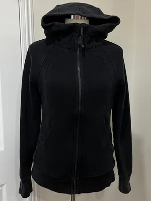 Lululemon Scuba Hoodie Cotton Fleece Black Size 6 Long Sleeve Comfy Long Sleeve thumbnail 1