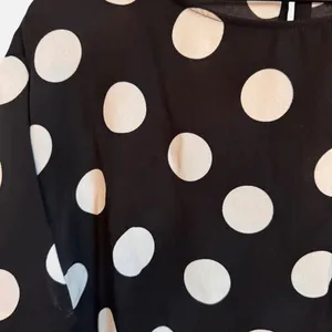 MNG Casual Mango Black & White Polka Dot Blouse Size M Workwear thumbnail 4